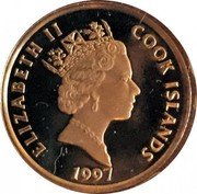 Cook Islands 25 Dollars (Alexander The Great) 1997 COOK ISLANDS ELIZABETH II coin obverse Cook Islands 25 Dollars (Alexander The Great) 1997 COOK ISLANDS ELIZABETH II coin obverse