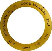 Cook Islands 25 Dollars Armillary 2/4 2015 $25 ELIZABETH II COOK ISLANDS 2015 CHI ESSAYEUR FONDEUR AU 999,9 1/4 OZ coin obverse Cook Islands 25 Dollars Armillary 2/4 2015 $25 ELIZABETH II COOK ISLANDS 2015 CHI ESSAYEUR FONDEUR AU 999,9 1/4 OZ coin obverse