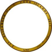 Cook Islands 25 Dollars Armillary. 4/4 2015 $25 ELIZABETH II COOK ISLANDS 2015 AU 999,9 1/4 OZ coin obverse Cook Islands 25 Dollars Armillary. 4/4 2015 $25 ELIZABETH II COOK ISLANDS 2015 AU 999,9 1/4 OZ coin obverse