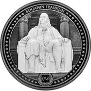 Cook Islands 25 Dollars (Benjamin Franklin) BENJAMIN FRANKLIN 2021 coin reverse Cook Islands 25 Dollars (Benjamin Franklin) BENJAMIN FRANKLIN 2021 coin reverse