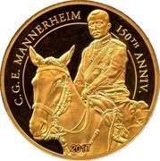 Cook Islands 25 Dollars (C.G.E. Mannerheim 150th Anniversary) 2017 C. G. E. MANNERHEIM 150TH ANNIV coin reverse Cook Islands 25 Dollars (C.G.E. Mannerheim 150th Anniversary) 2017 C. G. E. MANNERHEIM 150TH ANNIV coin reverse