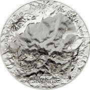 Cook Islands 25 Dollars Denali 6190 m - Alaska Range North America 2016 BU THE 7 SUMMITS 2016 DENALI 6190M ALASKA RANGE, NORTH AMERICA coin reverse Cook Islands 25 Dollars Denali 6190 m - Alaska Range North America 2016 BU THE 7 SUMMITS 2016 DENALI 6190M ALASKA RANGE, NORTH AMERICA coin reverse