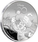 Samoa 25 Dollars Disney's 100th Anniversary. Mickey Mouse 2023 DISNEY 100 ©DISNEY 1 KG 9999 FINE SILVER coin reverse Samoa 25 Dollars Disney's 100th Anniversary. Mickey Mouse 2023 DISNEY 100 ©DISNEY 1 KG 9999 FINE SILVER coin reverse