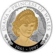 Cook Islands 25 Dollars (Princess Diana 60th Birth Anniversary) DIANA - PRINCESS OF WALES 1961 - 1997 coin reverse Cook Islands 25 Dollars (Princess Diana 60th Birth Anniversary) DIANA - PRINCESS OF WALES 1961 - 1997 coin reverse