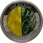 Cook Islands 25 Dollars (The Bicycle) THE BICYCLE 200TH ANNIVERSARY 25 DOLLARS coin reverse Cook Islands 25 Dollars (The Bicycle) THE BICYCLE 200TH ANNIVERSARY 25 DOLLARS coin reverse