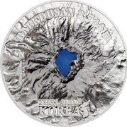 Cook Islands 25 Dollars (The land of Korea - Baekdusan) N 4 THE LAND OF KOREA 2019 BAEK DUSAN 2,744 M coin reverse