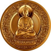 Samoa 25 Sene Tibetan Buddhism. Amitabha 2023  coin reverse Samoa 25 Sene Tibetan Buddhism. Amitabha 2023  coin reverse