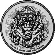 Niue 250 Dollars Roaring Lion 2023  Reverse Proof את GOD IS SPIRIT ONE TROY OUNCE .9995 FINE PLATINUM coin reverse Niue 250 Dollars Roaring Lion 2023  Reverse Proof את GOD IS SPIRIT ONE TROY OUNCE .9995 FINE PLATINUM coin reverse