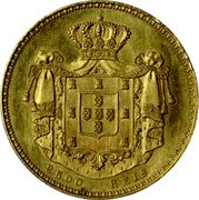 Portugal 2500 Reis Maria II Pattern 1836 KM# Pn96 2500 REIS coin reverse Portugal 2500 Reis Maria II Pattern 1836 KM# Pn96 2500 REIS coin reverse