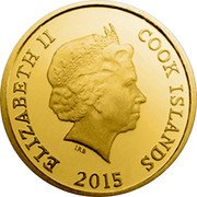 Cook Islands Four Dollars Elizabeth II. Micio & Micia 2015 ELIZABETH II COOK ISLANDS 2015 IRB coin obverse Cook Islands Four Dollars Elizabeth II. Micio & Micia 2015 ELIZABETH II COOK ISLANDS 2015 IRB coin obverse
