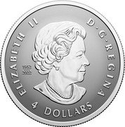 Canada 4 Dollars (Maple Fractional Set) ELIZABETH II D G REGINA 4 DOLLARS 1952 2022 coin obverse