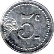 France 5 Centimes (Comite Municipal d'Alimentation Saint-mande) 5C_ coin reverse France 5 Centimes (Comite Municipal d'Alimentation Saint-mande) 5C_ coin reverse