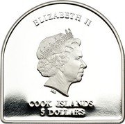 Cook Islands 5 Dollars (Annus Fidei) 5 DOLLARS COOK ISLANDS ELIZABETH II coin obverse
