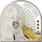 Cook Islands 5 Dollars (Annus Fidei) 2013 ANNUS FIDEI OCTOBER 2012 - OCTOBER 2013 coin reverse
