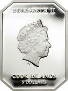 Cook Islands 5 Dollars Augustus of Prima Porta 2015 Proof 5 DOLLARS COOK ISLANDS ELIZABETH II coin obverse