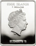 Cook Islands 5 Dollars Canonization of Pope John Paul II 2014 Proof 5 DOLLARS COOK ISLANDS ELIZABETH II coin obverse Cook Islands 5 Dollars Canonization of Pope John Paul II 2014 Proof 5 DOLLARS COOK ISLANDS ELIZABETH II coin obverse