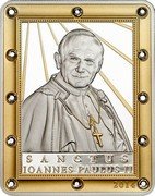Cook Islands 5 Dollars Canonization of Pope John Paul II 2014 Proof 2014 SANCTUS IOANNES PAULUS II coin reverse Cook Islands 5 Dollars Canonization of Pope John Paul II 2014 Proof 2014 SANCTUS IOANNES PAULUS II coin reverse