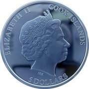 Cook Islands 5 Dollars (Christmas Bauble) 5 DOLLARS COOK ISLANDS ELIZABETH II coin obverse