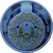 Cook Islands 5 Dollars (Christmas Bauble) 2015 CHRISTMAS DEUS HOMO FACTUS EST coin reverse