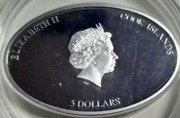 Cook Islands 5 Dollars (Easter coin) ELIZABETH II COOK ISLANDS 5 DOLLARS coin obverse Cook Islands 5 Dollars (Easter coin) ELIZABETH II COOK ISLANDS 5 DOLLARS coin obverse