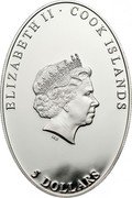Cook Islands 5 Dollars (Easter'12) 5 DOLLARS COOK ISLANDS ELIZABETH II coin obverse Cook Islands 5 Dollars (Easter'12) 5 DOLLARS COOK ISLANDS ELIZABETH II coin obverse