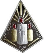 Cook Islands 5 Dollars Encyclica Lumen Fidei 2013 Proof 2013 ENCYCLICA LUMEN FIDEI coin reverse