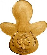 Cook Islands 5 Dollars (Golden Dummy) 5 DOLLARS COOK ISLANDS ELIZABETH II coin obverse Cook Islands 5 Dollars (Golden Dummy) 5 DOLLARS COOK ISLANDS ELIZABETH II coin obverse