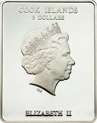 Cook Islands 5 Dollars Holy Bible 2012 Proof 5 DOLLARS COOK ISLANDS ELIZABETH II coin obverse Cook Islands 5 Dollars Holy Bible 2012 Proof 5 DOLLARS COOK ISLANDS ELIZABETH II coin obverse
