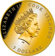 Cook Islands 5 Dollars In Memory of Diana Princess of Wales 2017 Proof 5 DOLLARS COOK ISLANDS ELIZABETH II IRB coin obverse Cook Islands 5 Dollars In Memory of Diana Princess of Wales 2017 Proof 5 DOLLARS COOK ISLANDS ELIZABETH II IRB coin obverse