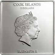 Cook Islands 5 Dollars Journey to Israel and Jordan 2014 Proof 5 DOLLARS COOK ISLANDS ELIZABETH II coin obverse