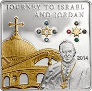 Cook Islands 5 Dollars Journey to Israel and Jordan 2014 Proof 2014 JOURNEY TO ISRAEL AND JORDAN coin reverse