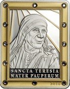 Cook Islands 5 Dollars Sancta Mater Teresia 2016 Proof 2016 SANCTA TERESIA MATER PAUPERIUM coin reverse Cook Islands 5 Dollars Sancta Mater Teresia 2016 Proof 2016 SANCTA TERESIA MATER PAUPERIUM coin reverse