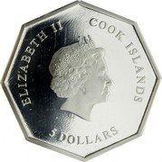 Cook Islands 5 Dollars (St. Valentine) 5 DOLLARS COOK ISLANDS ELIZABETH II coin obverse Cook Islands 5 Dollars (St. Valentine) 5 DOLLARS COOK ISLANDS ELIZABETH II coin obverse