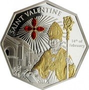 Cook Islands 5 Dollars (St. Valentine) 14TH OF FEBRUARY 2012 SAINT VALENTINE coin reverse Cook Islands 5 Dollars (St. Valentine) 14TH OF FEBRUARY 2012 SAINT VALENTINE coin reverse