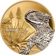 Cook Islands 5 Dollars (Sungazer Lizard) SHADES OF NATURE '18 coin reverse Cook Islands 5 Dollars (Sungazer Lizard) SHADES OF NATURE '18 coin reverse