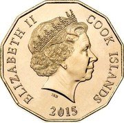 Cook Islands 5 dollars (Traditional Vaka boat) ELIZABETH II COOK ISLANDS 2015 IRB coin obverse Cook Islands 5 dollars (Traditional Vaka boat) ELIZABETH II COOK ISLANDS 2015 IRB coin obverse