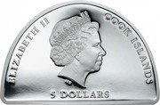 Cook Islands 5 Dollars (World Meeting of Families) 5 DOLLARS COOK ISLANDS ELIZABETH II coin obverse