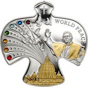 Cook Islands 5 Dollars (World Peace Day) 2015 WORLD PEACE DAY coin reverse