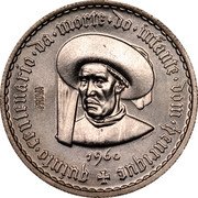 Portugal 5 Escudos Prince Henry the Navigator. Prova 1960 KM# Pr10 QUINTO CENTENARIO DA MORTE DO INFANTE DOM HENRIQUE 1960 PROVA coin reverse Portugal 5 Escudos Prince Henry the Navigator. Prova 1960 KM# Pr10 QUINTO CENTENARIO DA MORTE DO INFANTE DOM HENRIQUE 1960 PROVA coin reverse