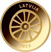 Latvia 5 Euro (The Golden Horses) LATVIJA 2023 coin obverse Latvia 5 Euro (The Golden Horses) LATVIJA 2023 coin obverse
