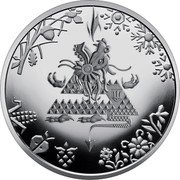 Ukraine 5 Hryven Year of the Dragon 2024 lily  coin reverse Ukraine 5 Hryven Year of the Dragon 2024 lily  coin reverse