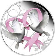 Cook Islands 50 Cents Love 2011 P Proof 1/2OZ 999 SILVER P coin reverse