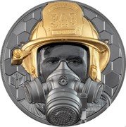 Cook Islands 500 Dollars (Real Hero - Firefighter) REAL HERO WE RUSH IN WHEN OTHERS RUSH OUT coin reverse Cook Islands 500 Dollars (Real Hero - Firefighter) REAL HERO WE RUSH IN WHEN OTHERS RUSH OUT coin reverse