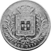 Portugal 500 Reis (Luiz I Pattern) KM# Pn162 500 REIS coin reverse
