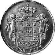 Portugal 5000 Reis (Maria II Pattern) KM# Pn97 5000 REIS coin reverse Portugal 5000 Reis (Maria II Pattern) KM# Pn97 5000 REIS coin reverse