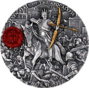 Niue 7 Dollars (Seven Seals of the Apocalyps. White Horse) SEVEN SEALS OF THE APOCALYPSE WHITE HORSE coin reverse Niue 7 Dollars (Seven Seals of the Apocalyps. White Horse) SEVEN SEALS OF THE APOCALYPSE WHITE HORSE coin reverse