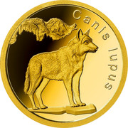 Niue Five Dollars (Gray Wolf) CANIS LUPUS coin reverse Niue Five Dollars (Gray Wolf) CANIS LUPUS coin reverse