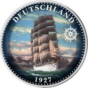Cook Islands Half Dollar (Deutschland) DEUTSCHLAND 1927 coin reverse
