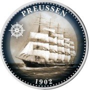 Cook Islands Half Dollar (Preussen) PREUSSEN 1902 coin reverse
