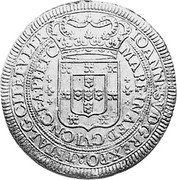 Portugal Non-Denominated (Joao V Non-Denominated Pattern) KM# Pn14 IOANNES V D G REX PORT ET ALG CIT ET VLTR MARE INA FDG VICNCEAPIETC coin obverse Portugal Non-Denominated (Joao V Non-Denominated Pattern) KM# Pn14 IOANNES V D G REX PORT ET ALG CIT ET VLTR MARE INA FDG VICNCEAPIETC coin obverse